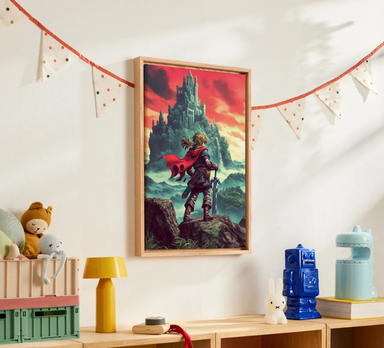 Link La leggenda di Zelda Videogioco tela con Cornice a cassetta da Fleur de Lys