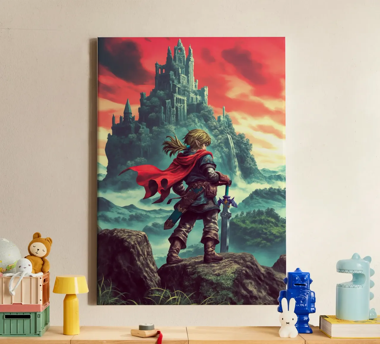 Link La leggenda di Zelda Videogioco tela con Cornice a cassetta da Fleur de Lys