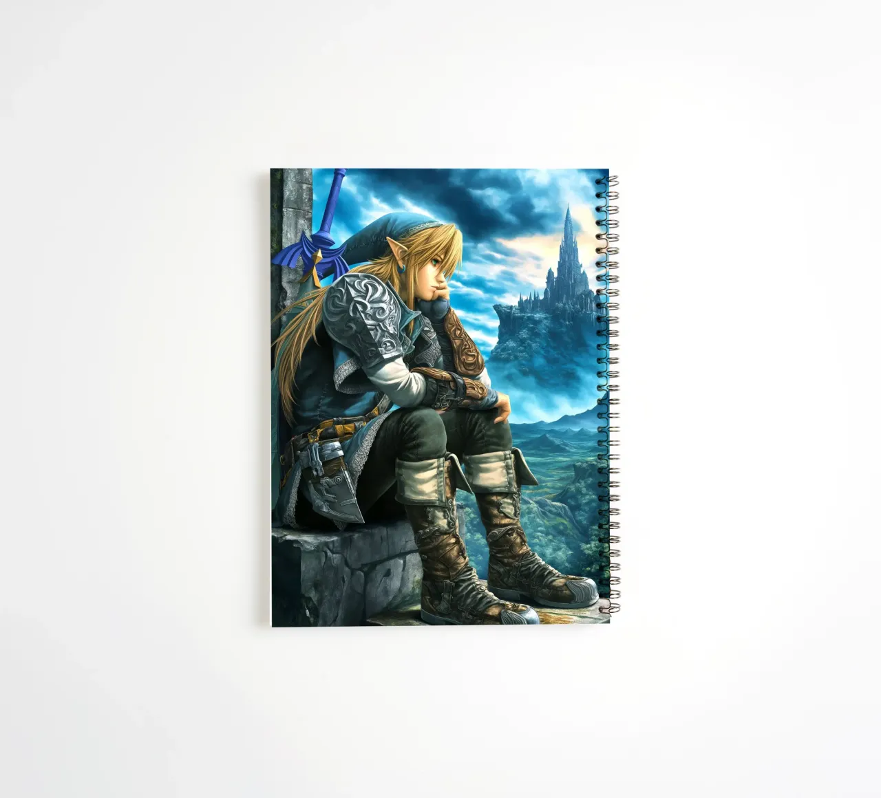 Link The Legend of Zelda Video Game spiral notebook by Fleur de Lys
