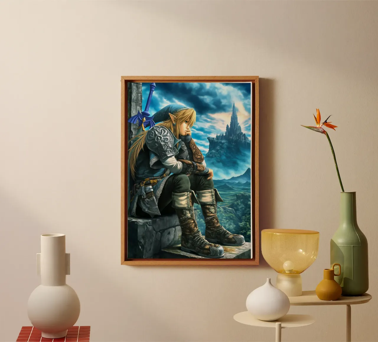 Link La leggenda di Zelda Videogioco tela con Cornice a cassetta da Fleur de Lys