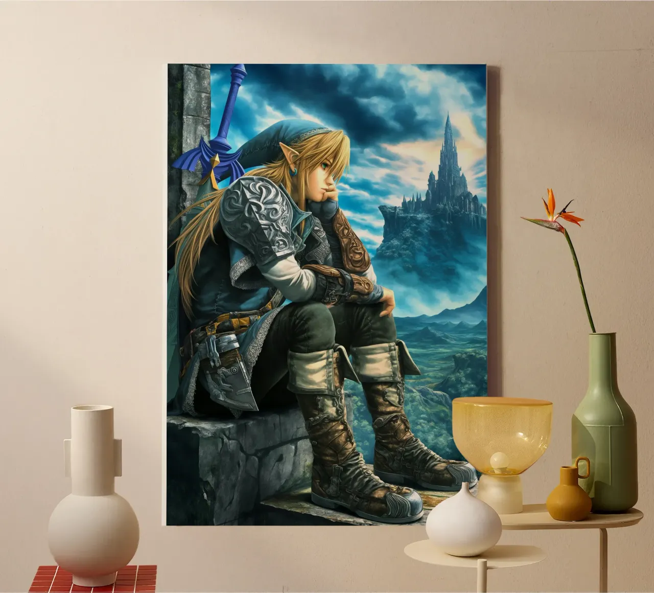 Link La leggenda di Zelda Videogioco tela con Cornice a cassetta da Fleur de Lys