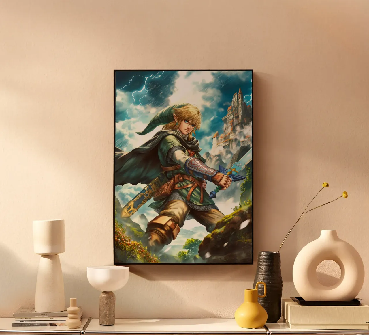 Link La Leyenda de Zelda Videojuego metacrilato de Fleur de Lys