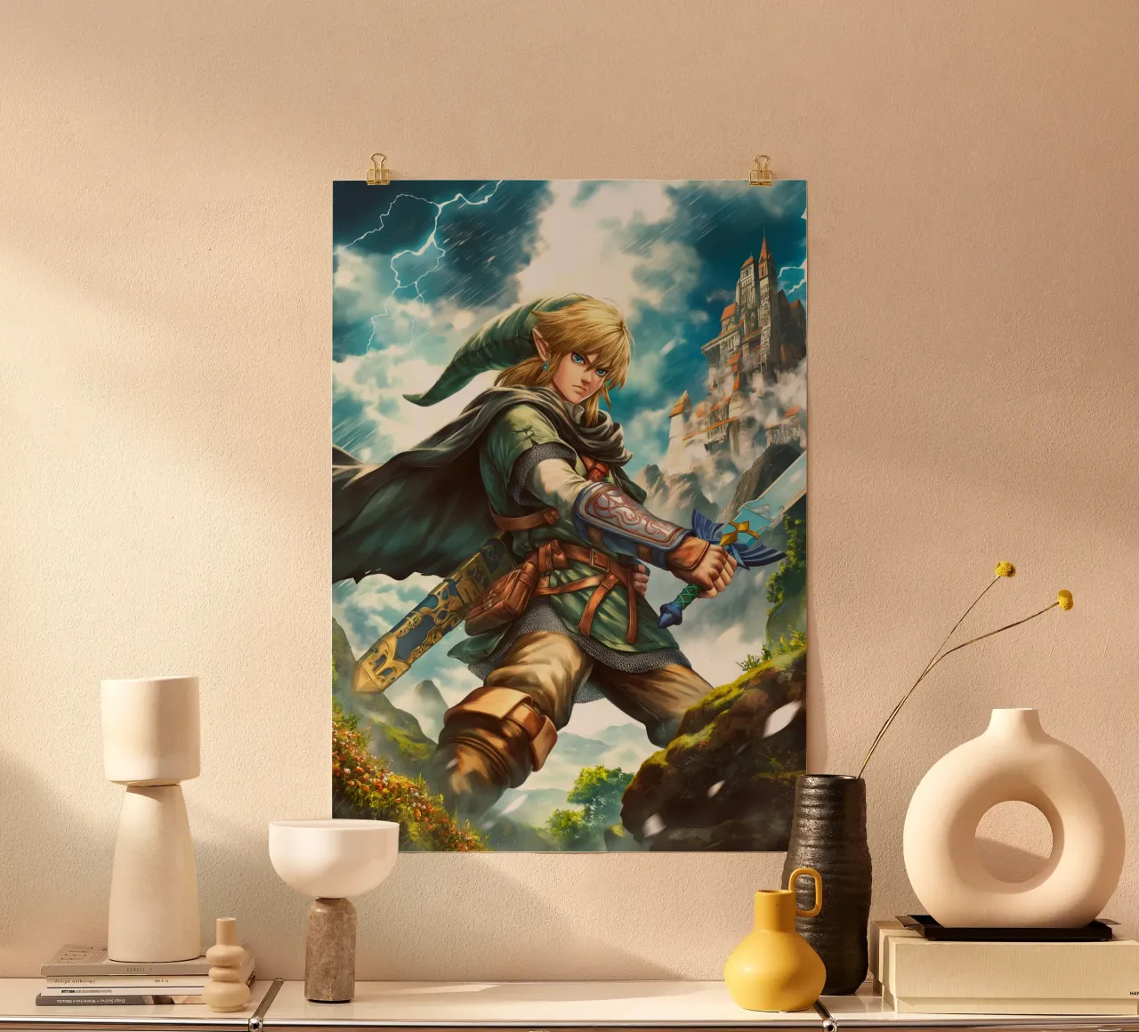 Link The Legend of Zelda Video Game poster by Fleur de Lys