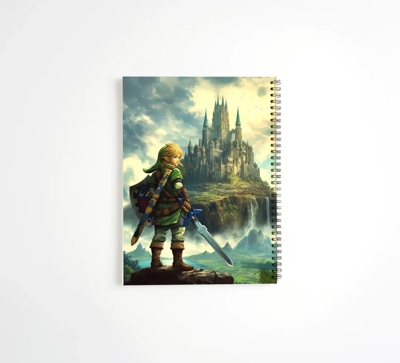 Link The Legend of Zelda Video Game spiral notebook by Fleur de Lys