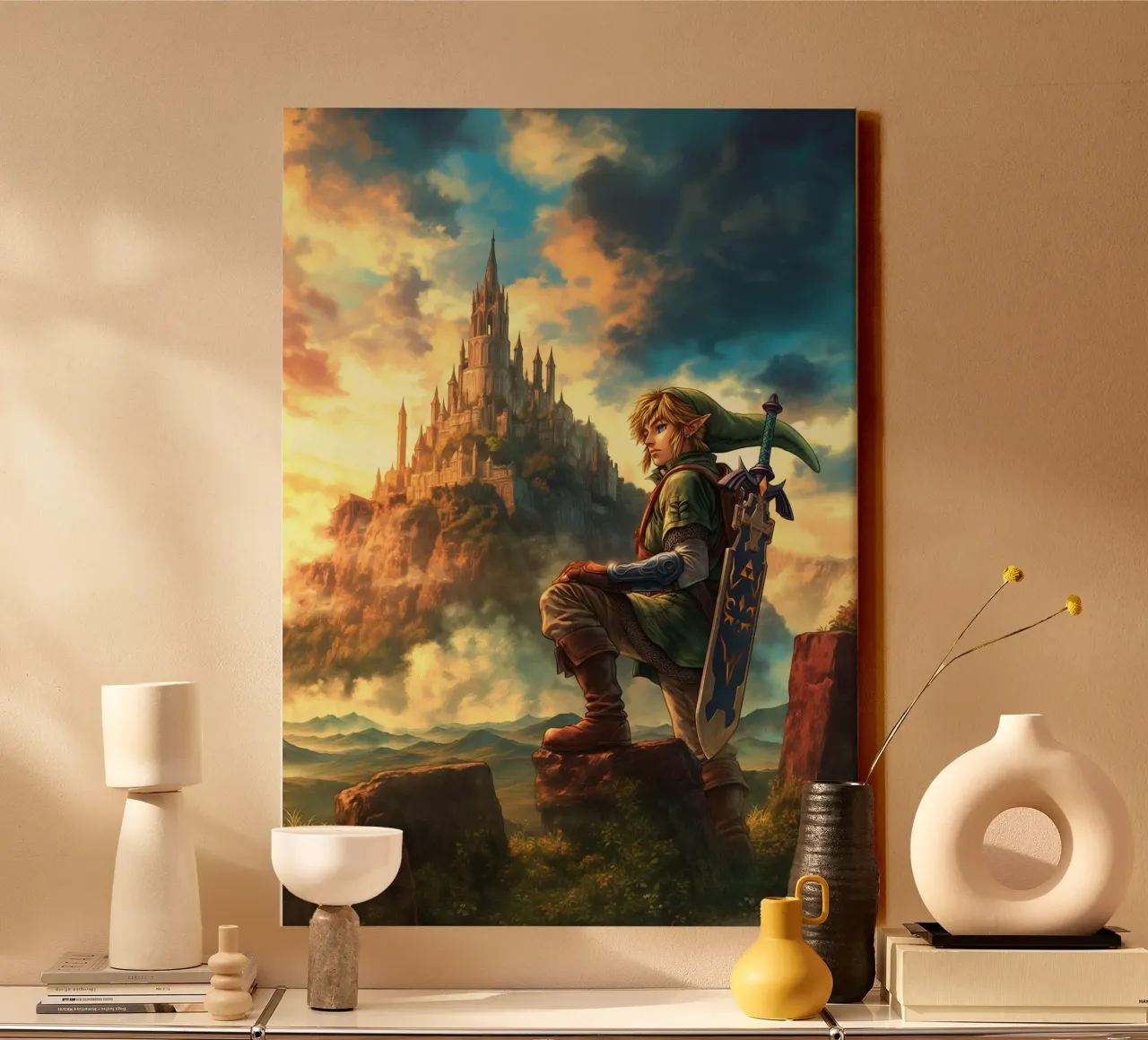 Link La leggenda di Zelda Videogioco tela con Cornice a cassetta da Fleur de Lys