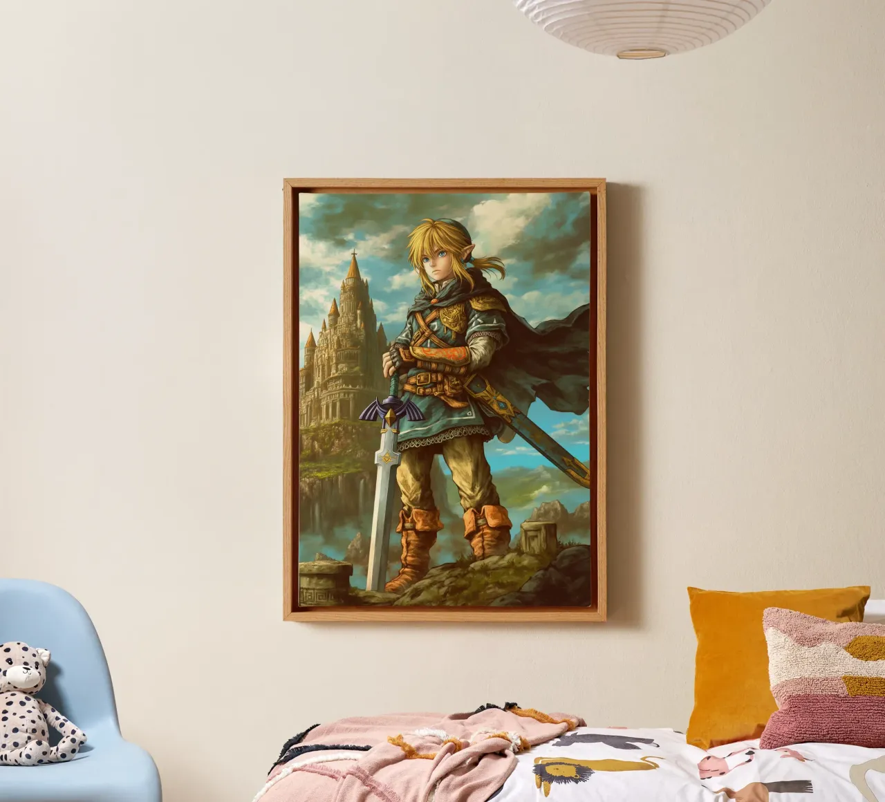 Link La leggenda di Zelda Videogioco tela con Cornice a cassetta da Fleur de Lys