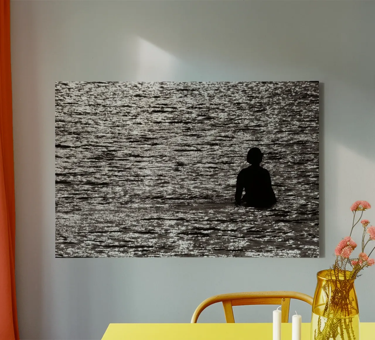 Scenes from Eilat #10 canvas with Floater frame by Tal Paz-Fridman