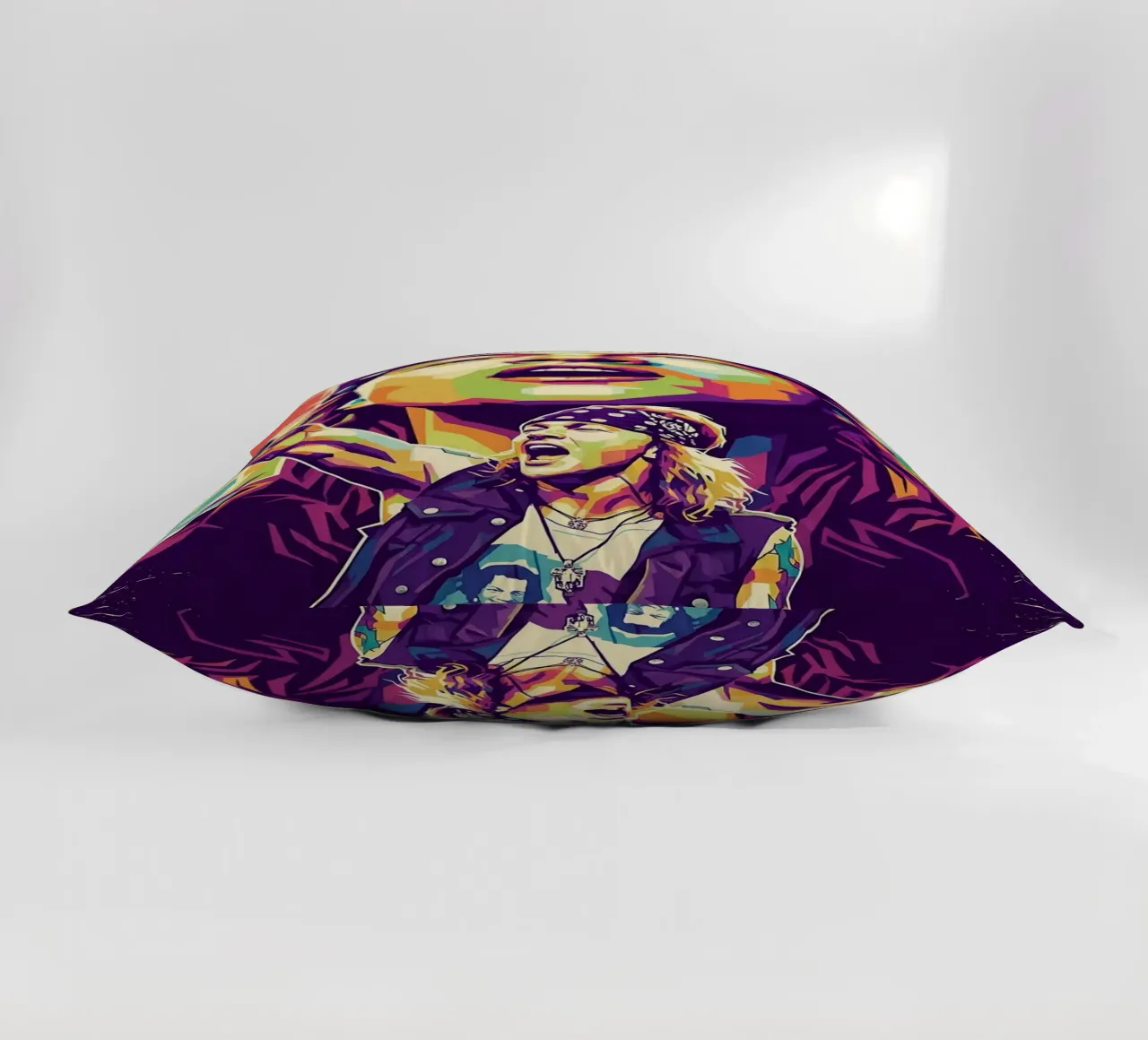 Ritratto pop art di Axl Rose cuscino da Hantamrata