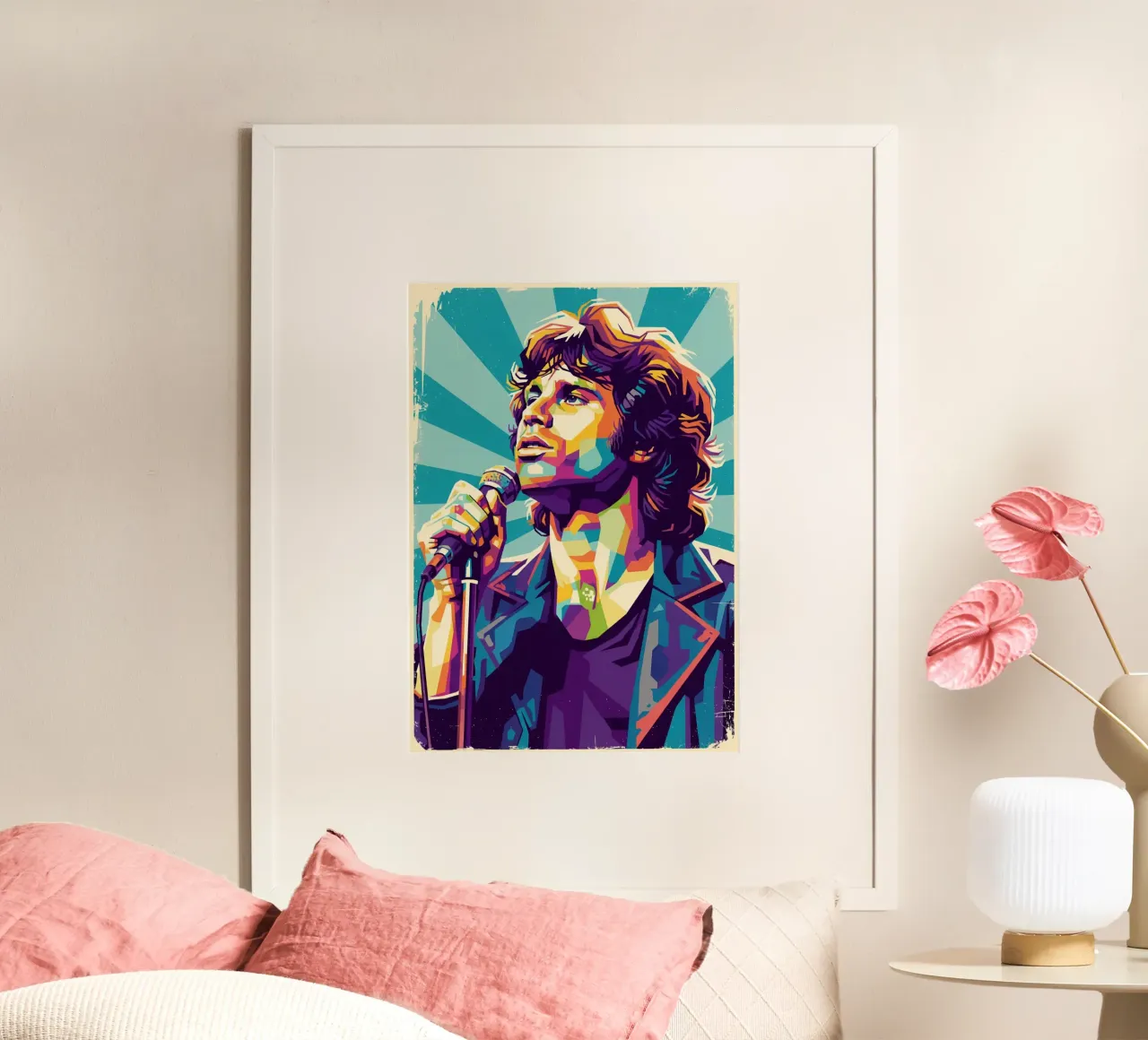 Jim Morrison - The Doors pop art vintage poster da Hantamrata