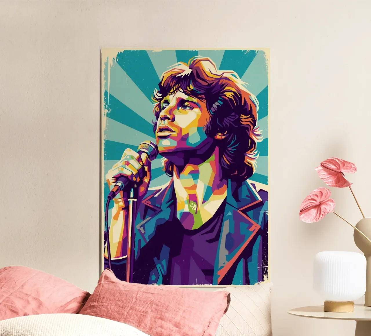 Jim Morrison - The Doors pop art vintage poster da Hantamrata