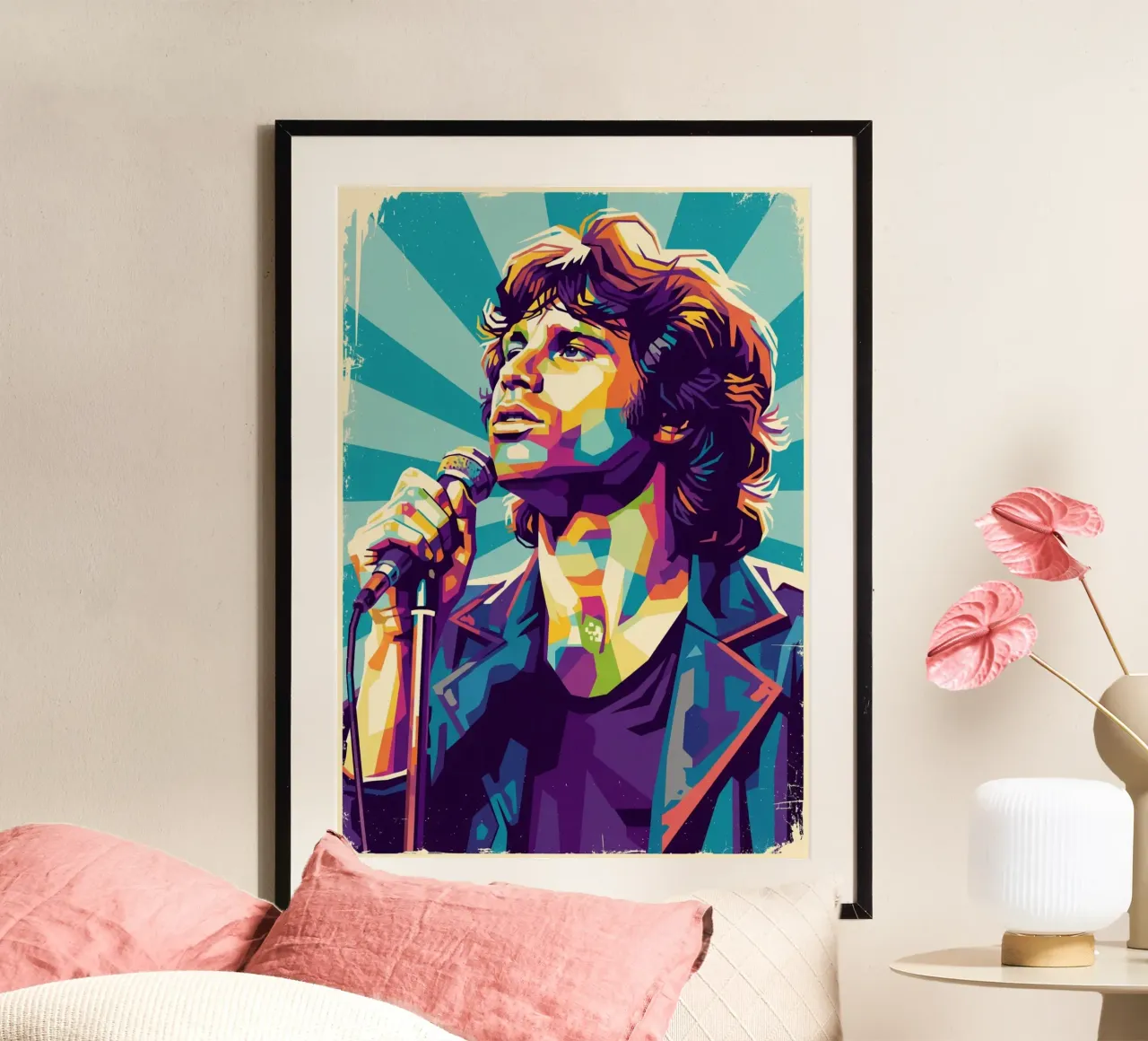 Jim Morrison - The Doors pop art vintage poster da Hantamrata