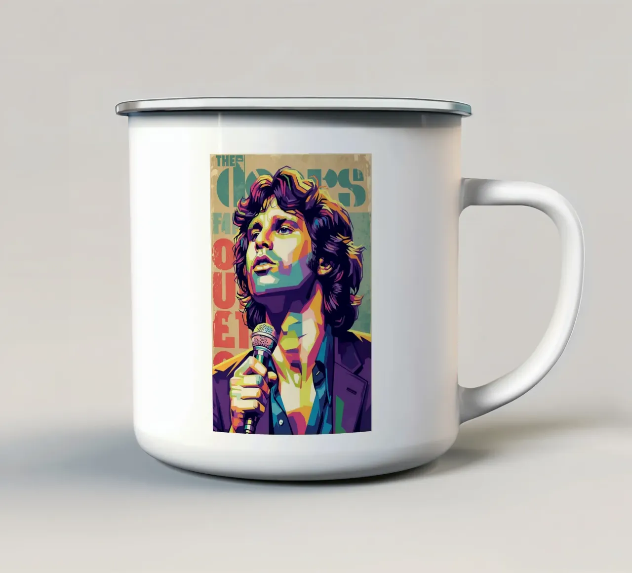 Jim Morrison - The Doors tazza in smalto da Hantamrata