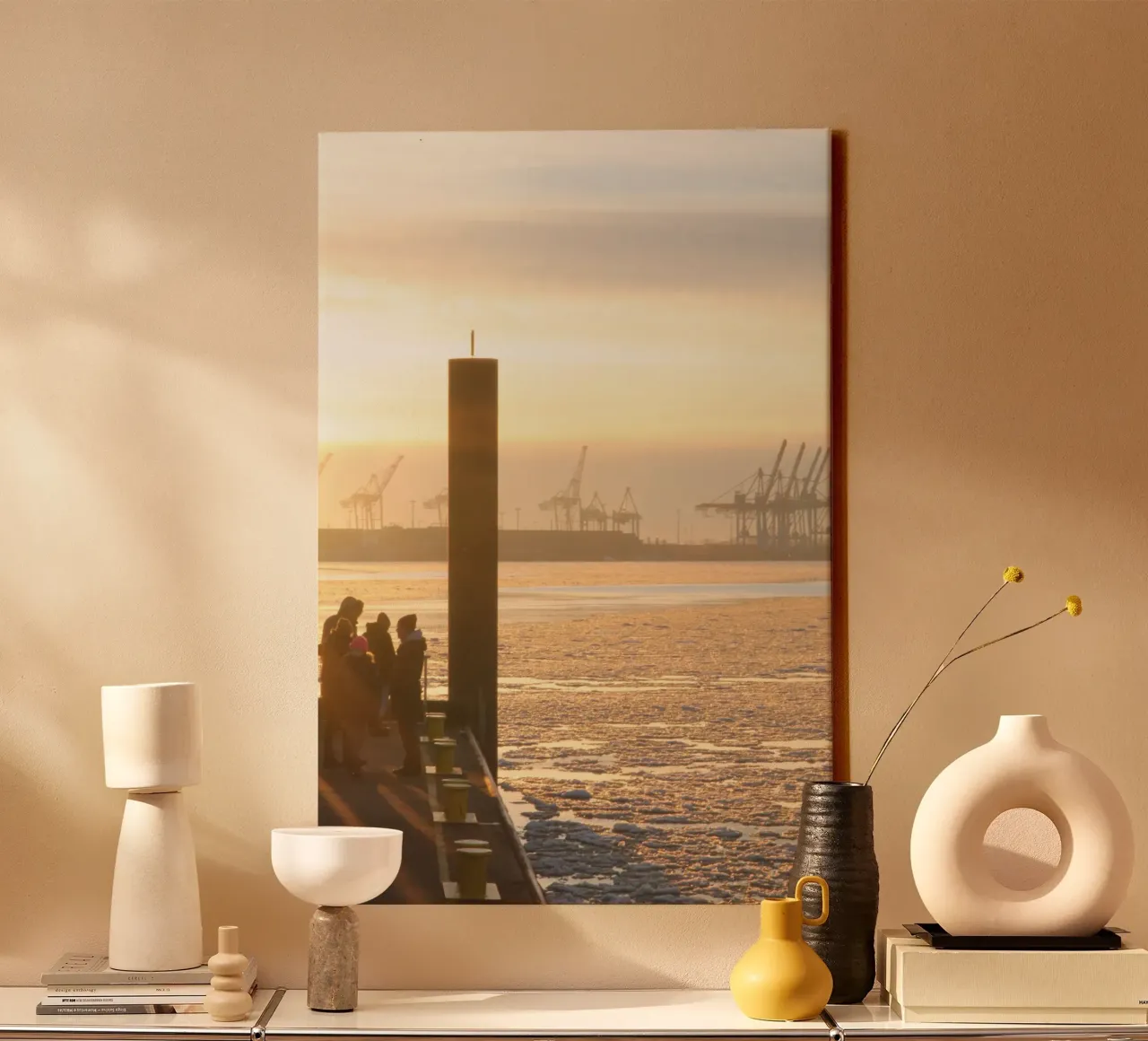 Amburgo in inverno tela con Cornice a cassetta da eyes & tries
