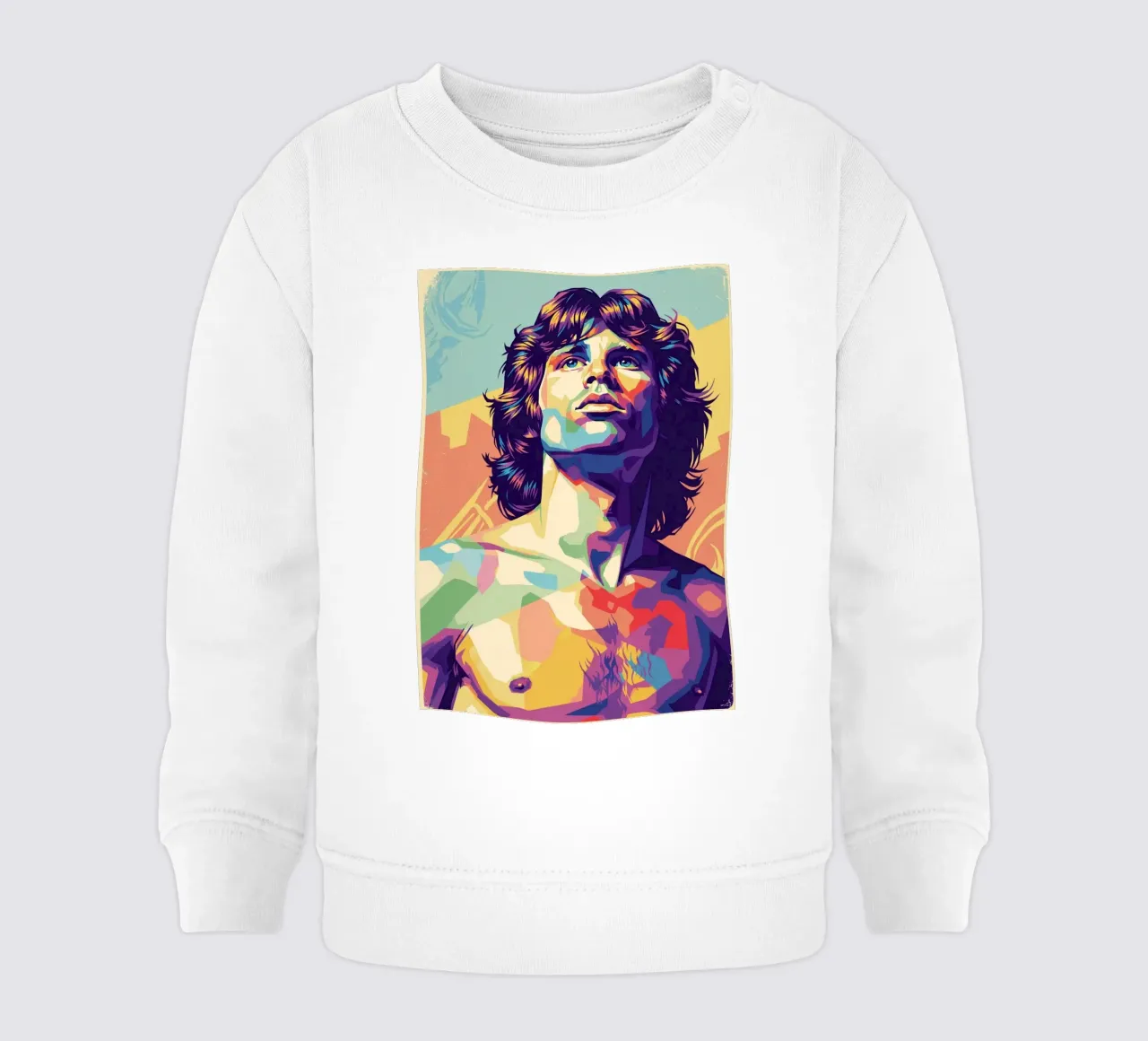 Estilo artístico WPAP de Jim Morrison sudadera de bebé de Hantamrata