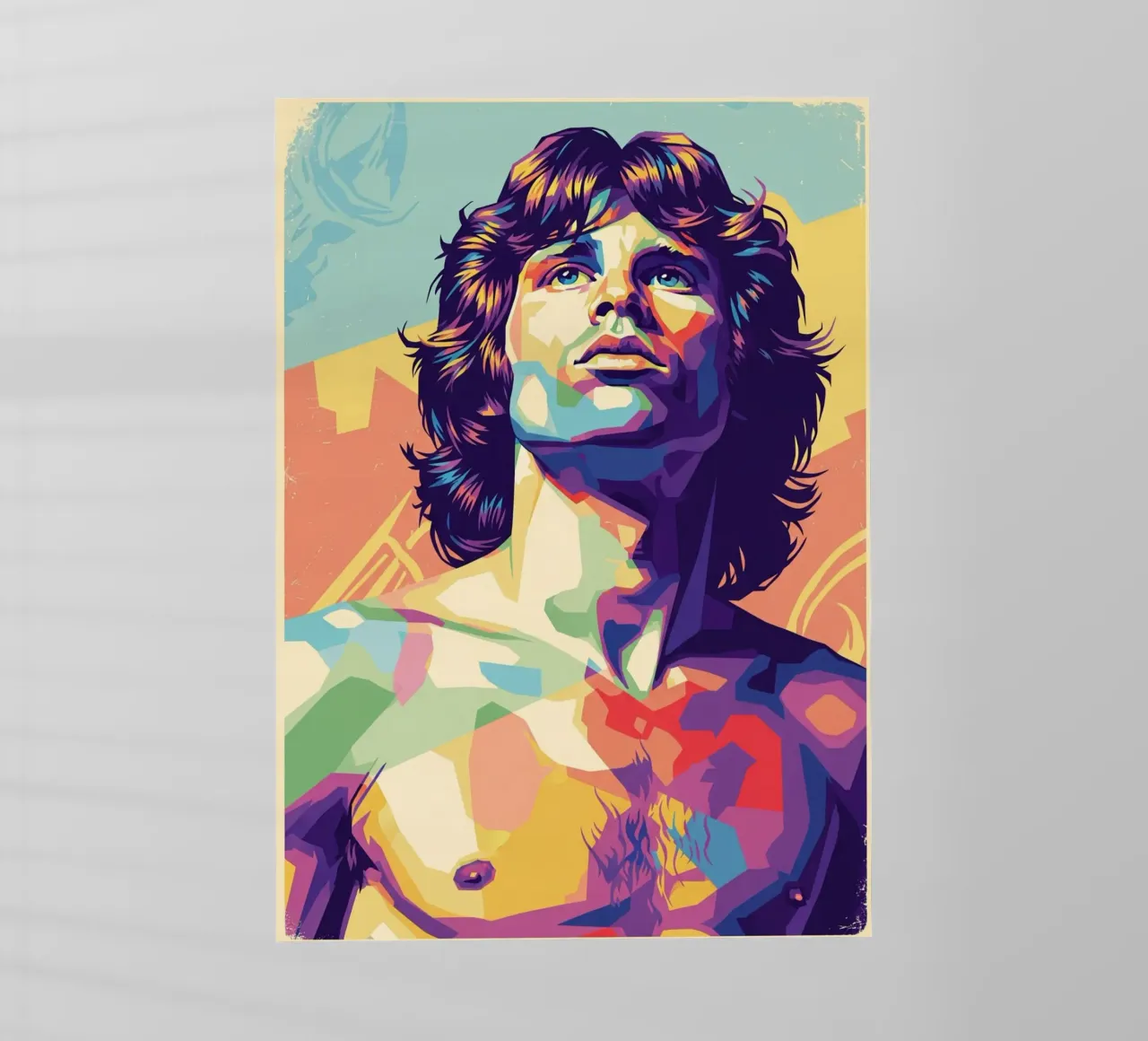 Stile artistico di Jim Morrison WPAP pellicola backlit da Hantamrata