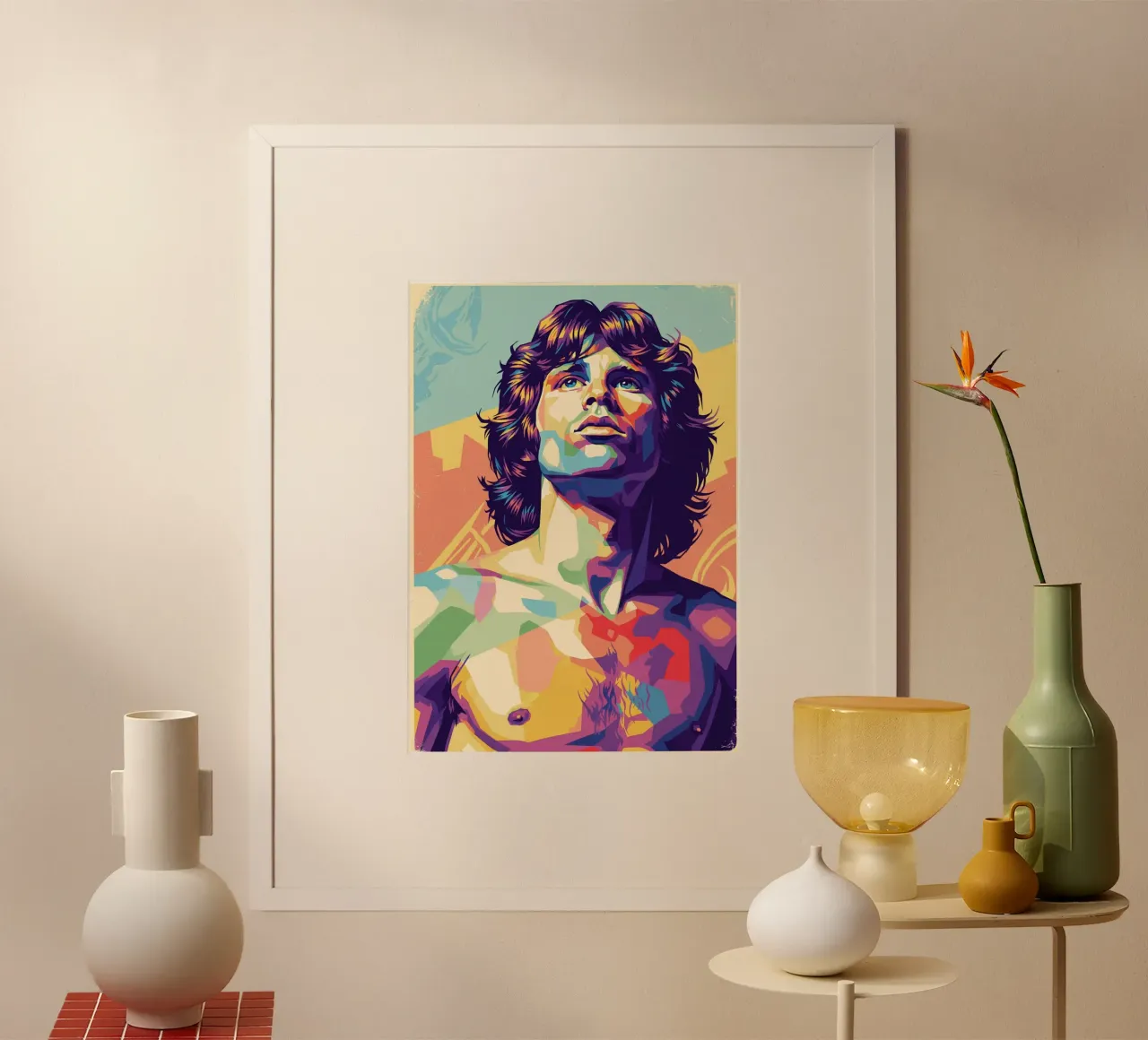 Stile artistico di Jim Morrison WPAP poster da Hantamrata