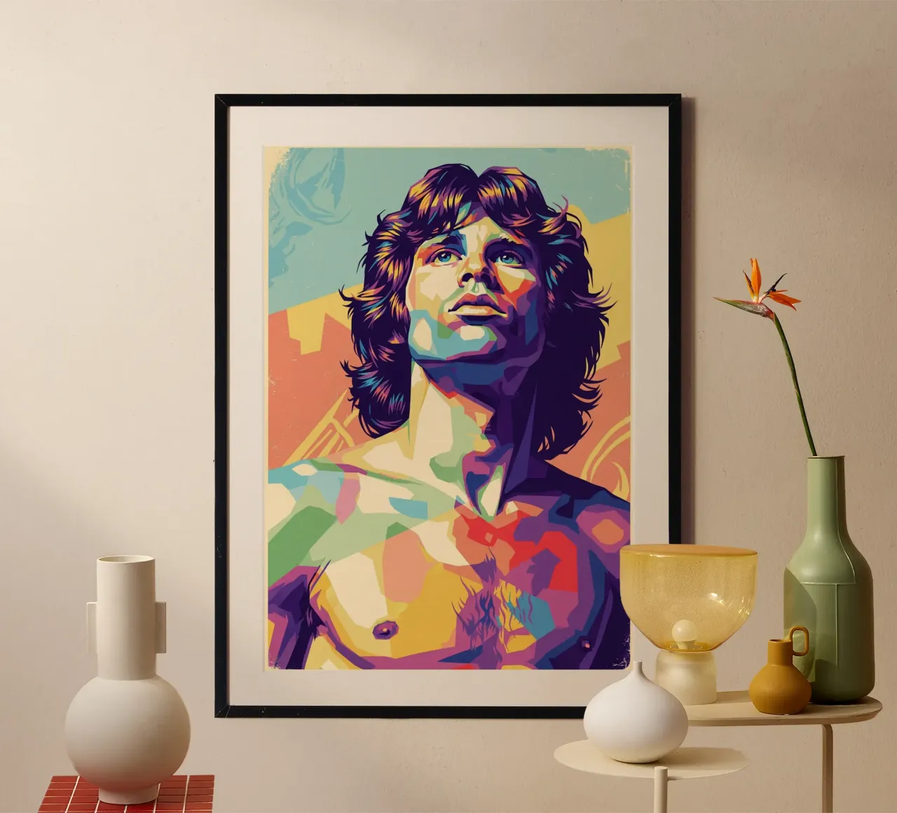 Stile artistico di Jim Morrison WPAP poster da Hantamrata