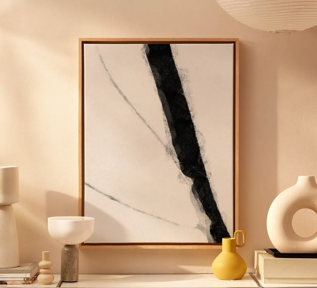 Minimal Monochrome D1 tela con Cornice a cassetta da sabidussi