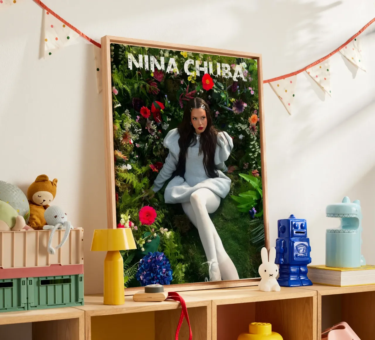 Fiori di Nina Chuba tela con Cornice a cassetta da MisteryMachine
