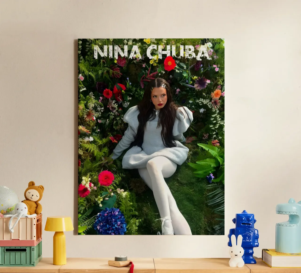 Fiori di Nina Chuba tela con Cornice a cassetta da MisteryMachine