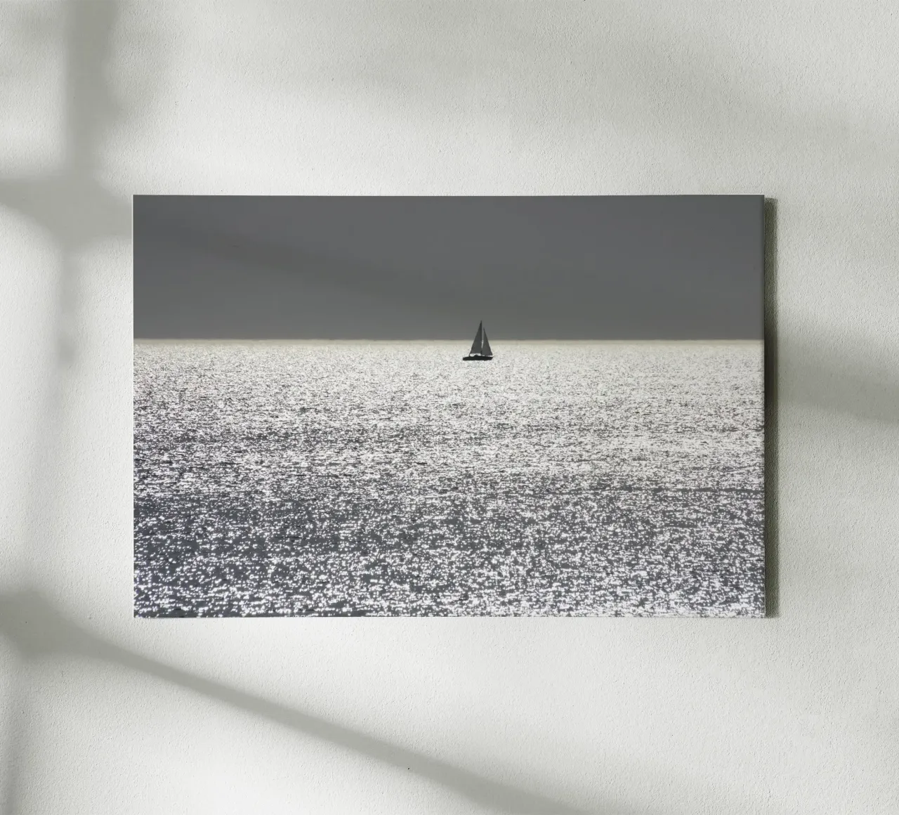 Barca a vela in controluce tela con Cornice a cassetta da eyes & tries