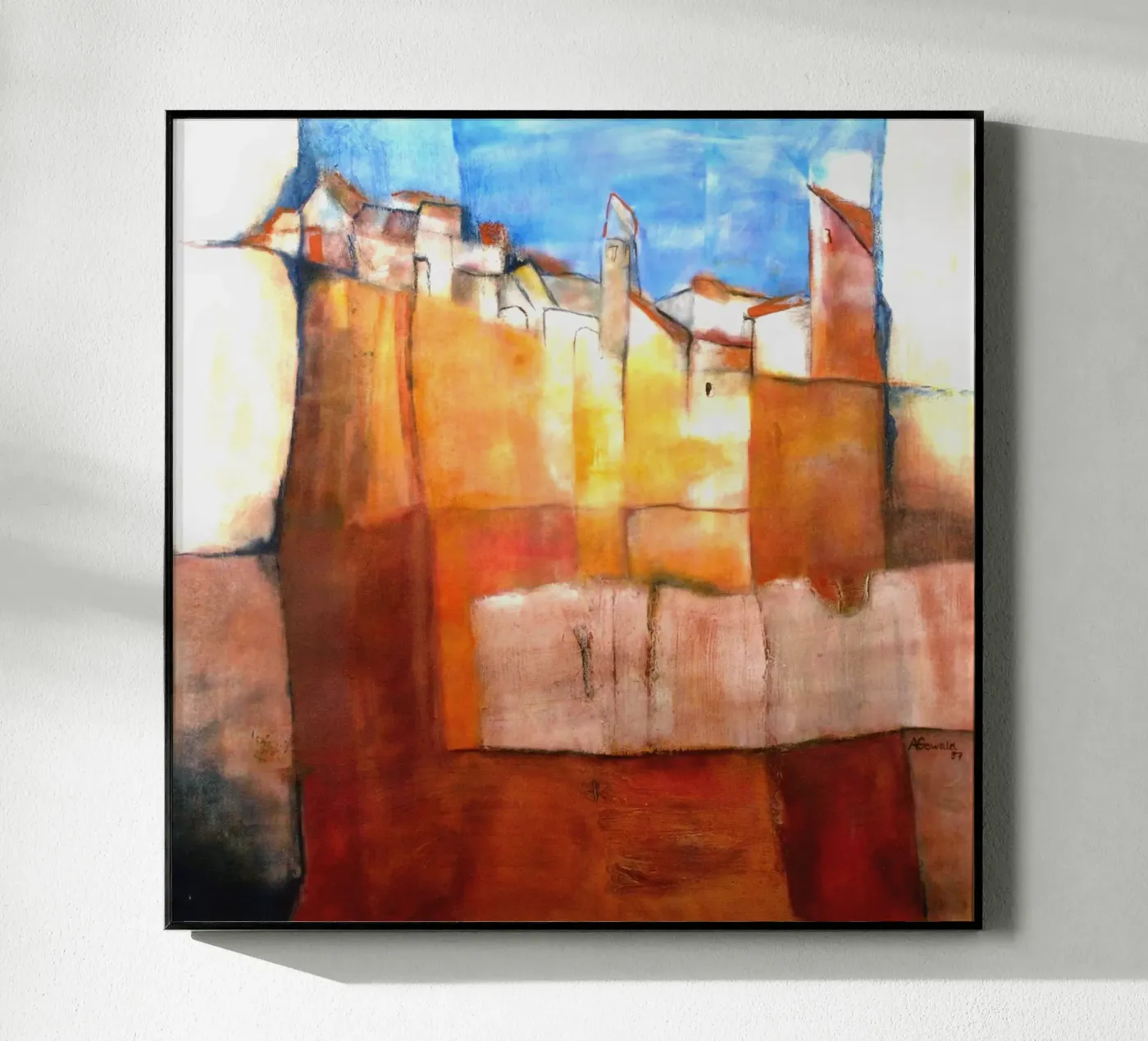Hinter der Mauer plexiglas de Anita Gewald