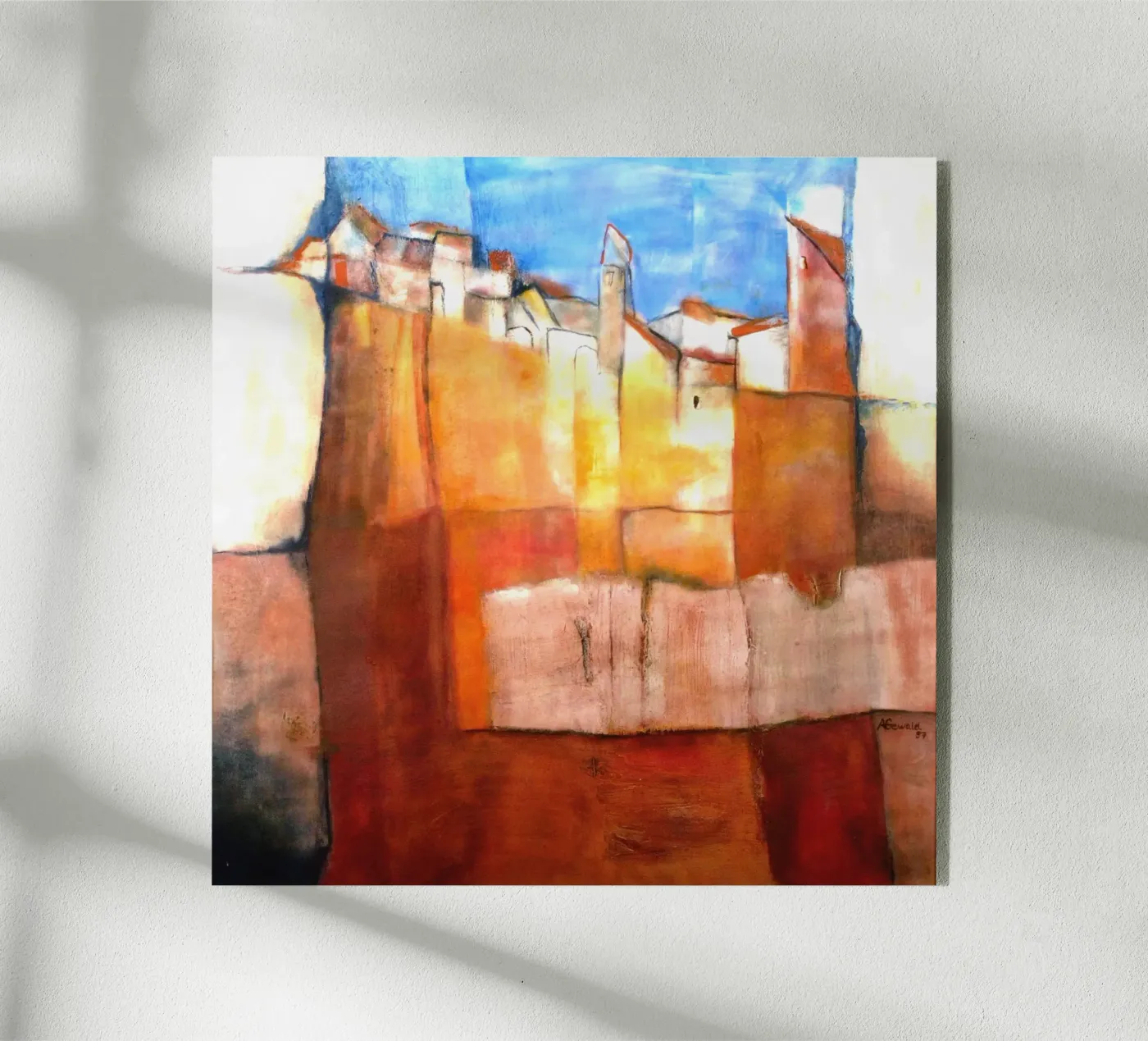 Hinter der Mauer plexiglas de Anita Gewald