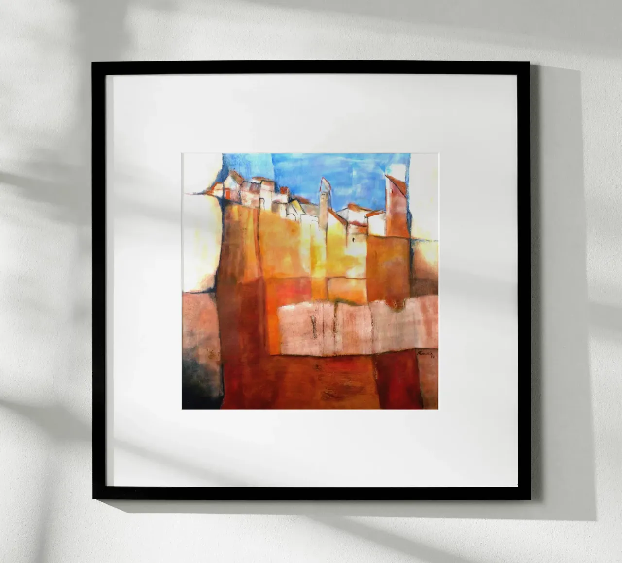 Hinter der Mauer poster con telaio in plastica da Anita Gewald