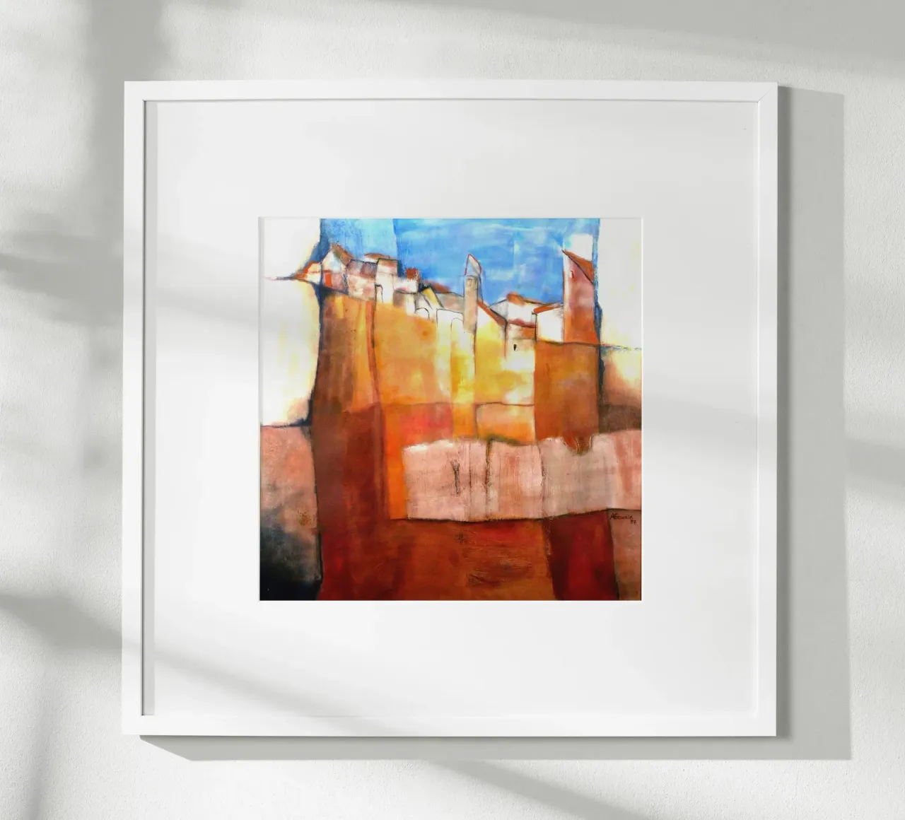 Hinter der Mauer poster con telaio in plastica da Anita Gewald