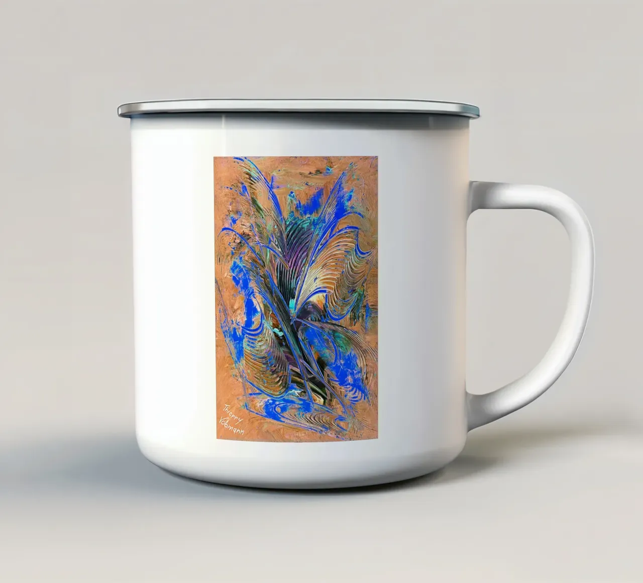 IDEAL GIFT 81 invers. tazza in smalto da Thierry Vobmann Abstract painting
