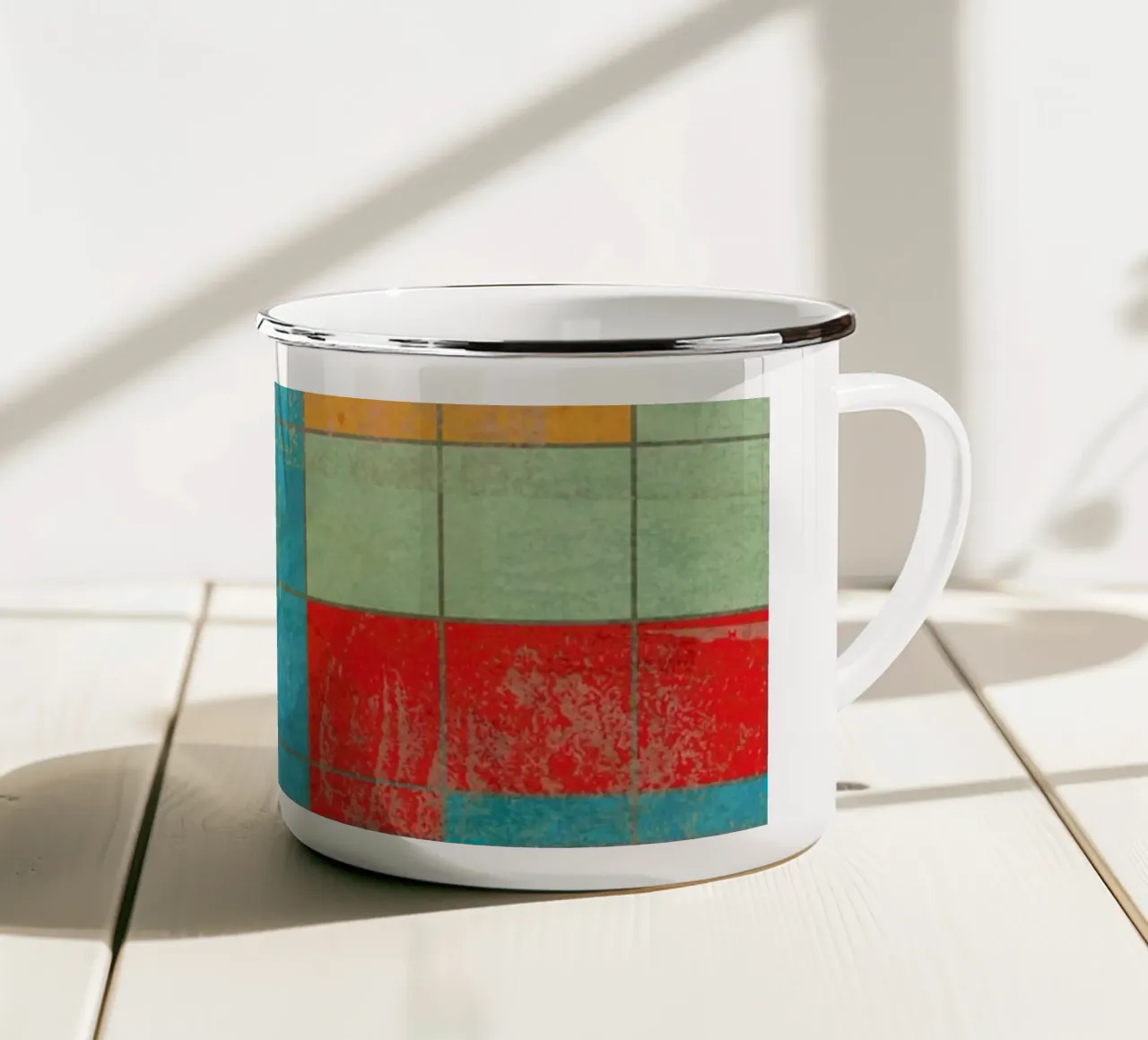 Metris enamel mug by Metron