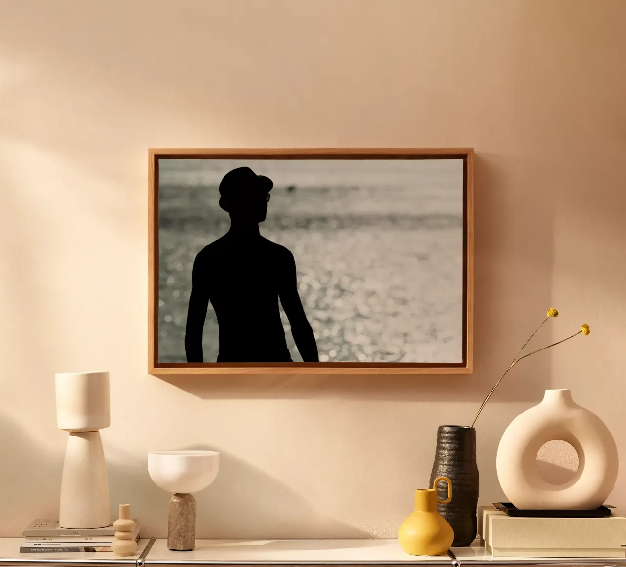 Scènes uit Eilat #11 canvas met Baklijst van Tal Paz-Fridman