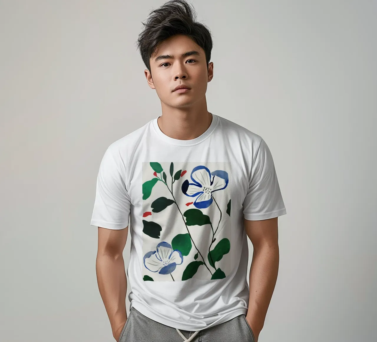Steli in fiore t-shirt da ThingDesign