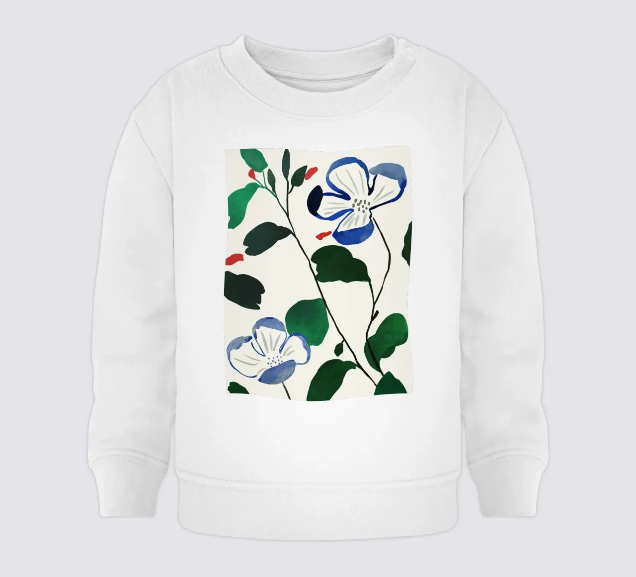 Steli in fiore felpa neonato da ThingDesign