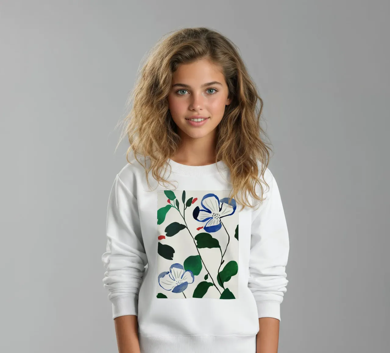 Steli in fiore felpa bambino da ThingDesign