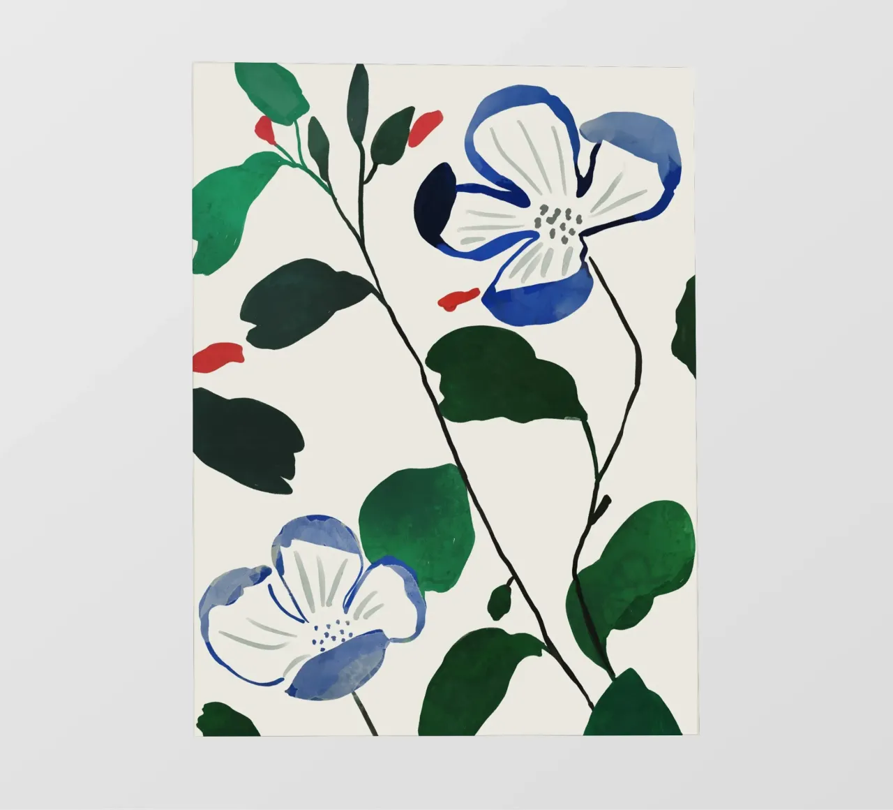 Steli in fiore telo in pvc da ThingDesign