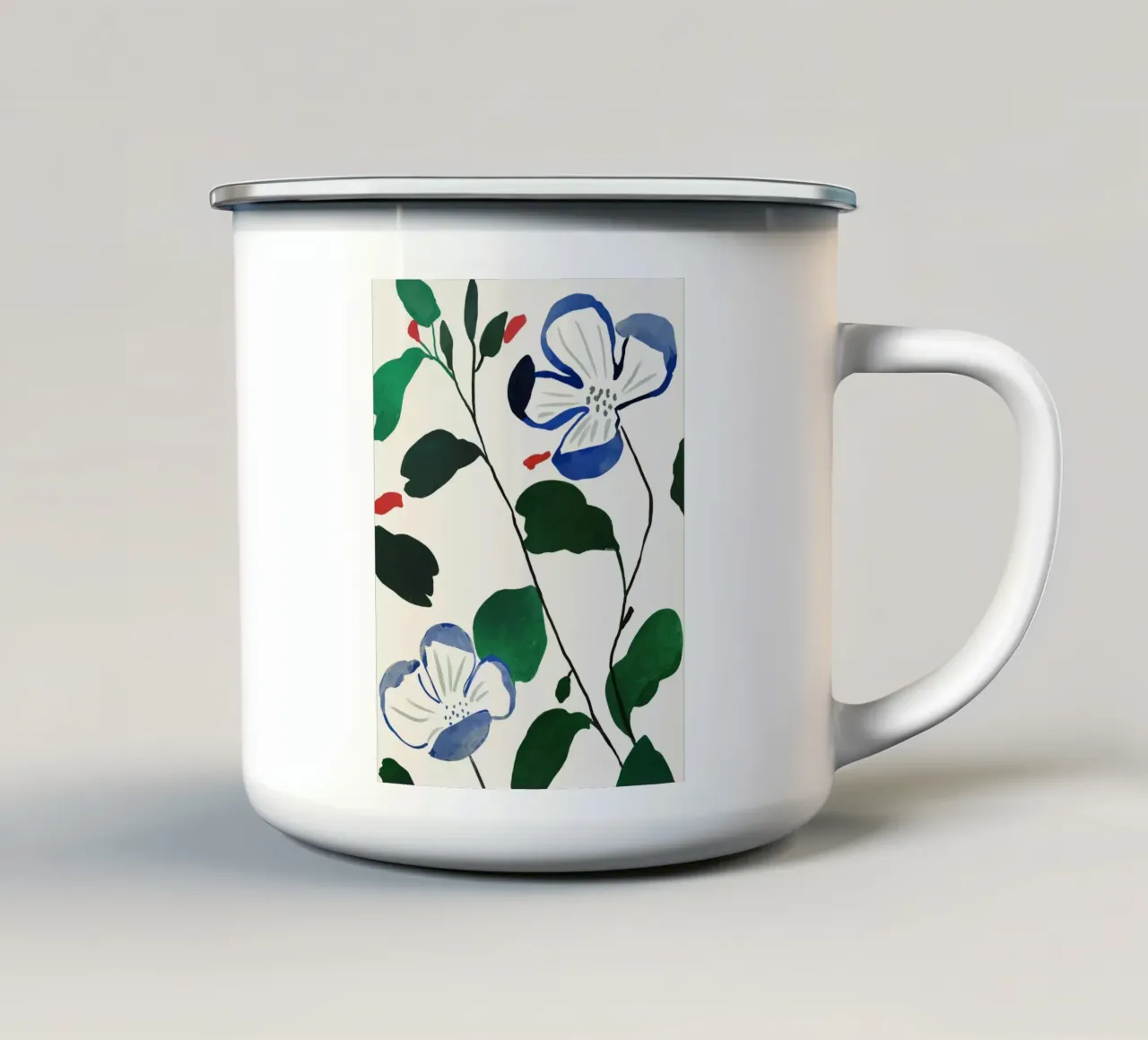 Steli in fiore tazza in smalto da ThingDesign