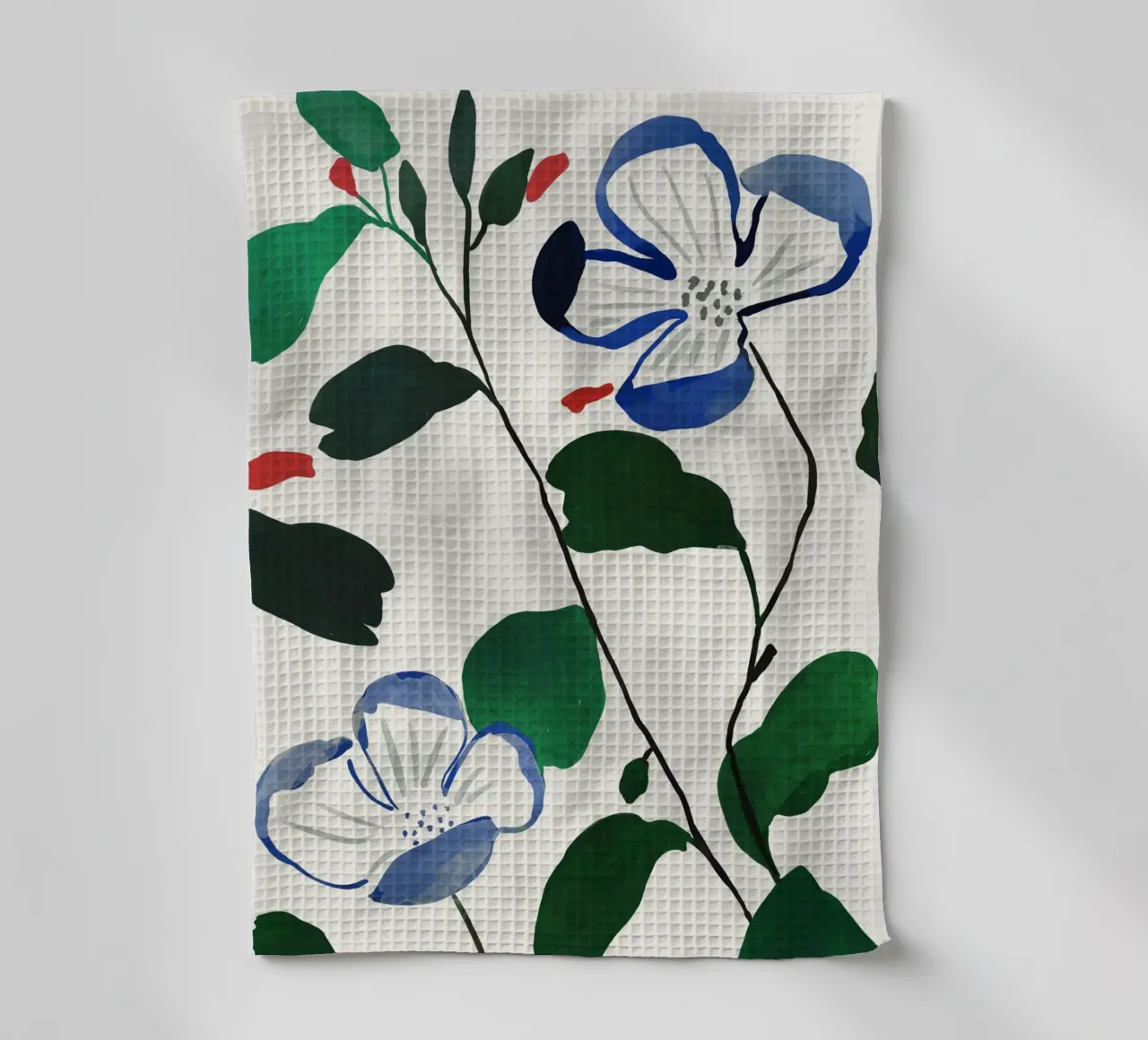 Steli in fiore canovaccio da cucina da ThingDesign