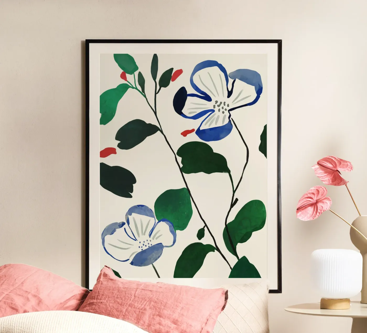 Blooming Stems poster by ThingDesign