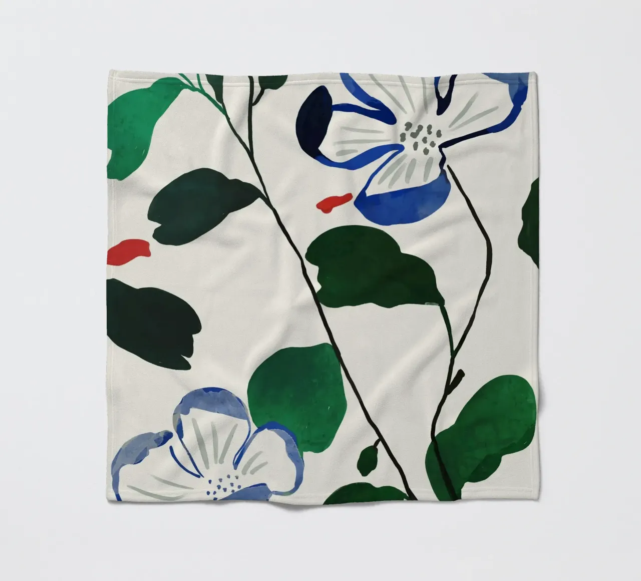 Steli in fiore coperta in pile da ThingDesign