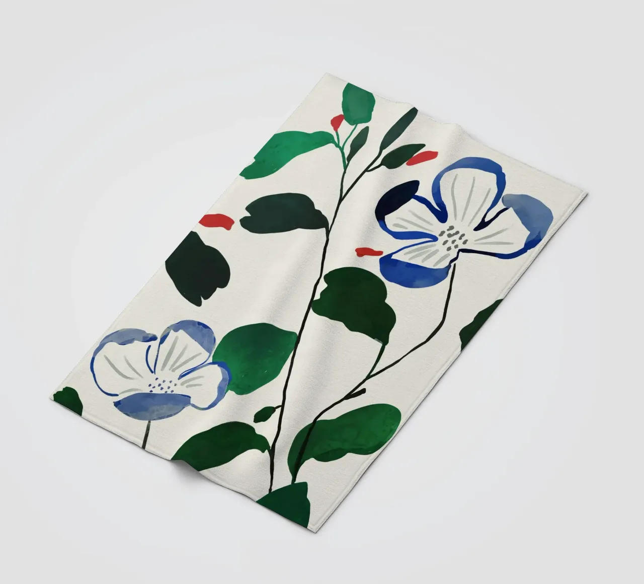 Steli in fiore coperta in pile da ThingDesign