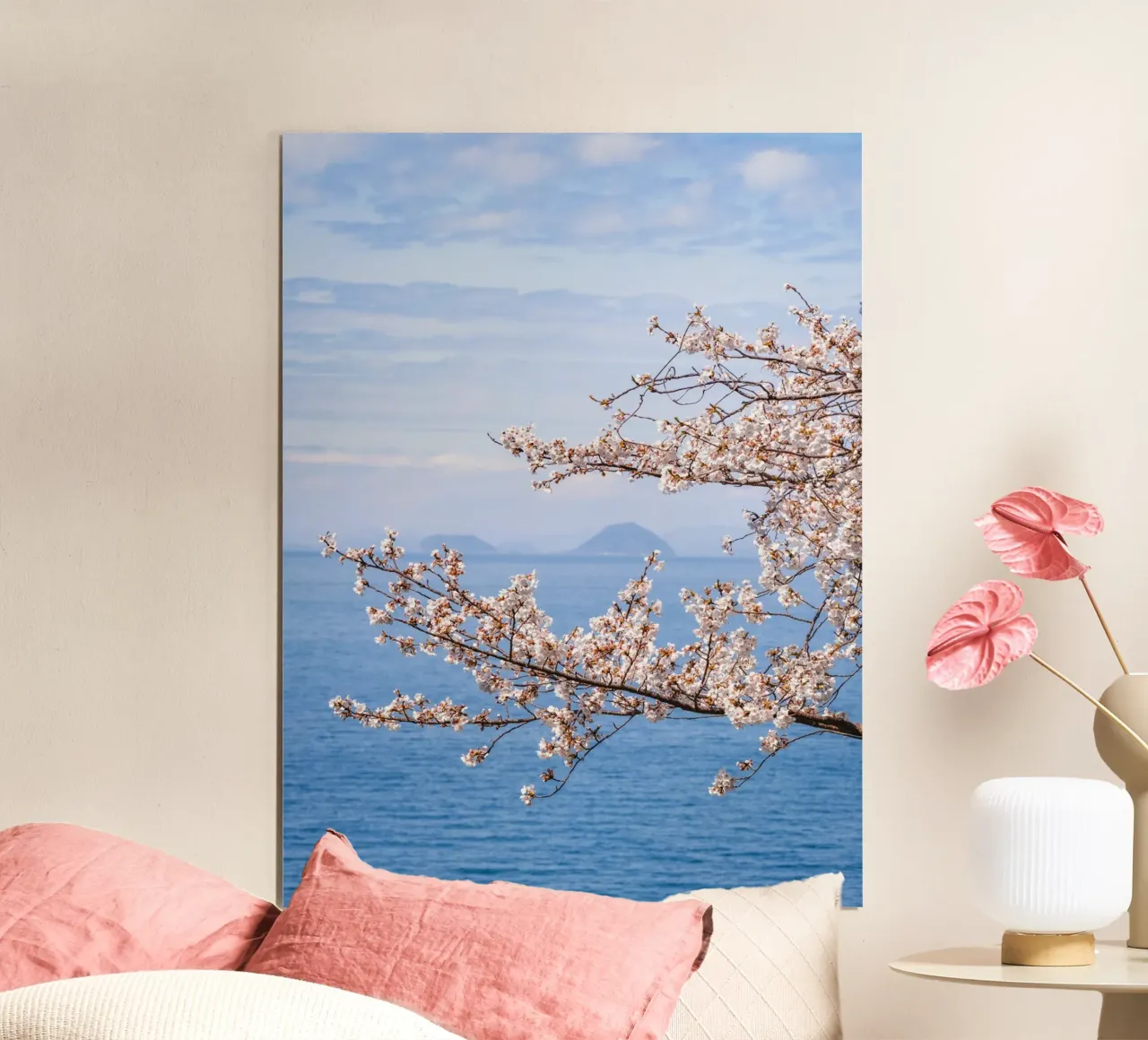 I fiori di ciliegio dell'oceano in Giappone poster da Marcel Bisig