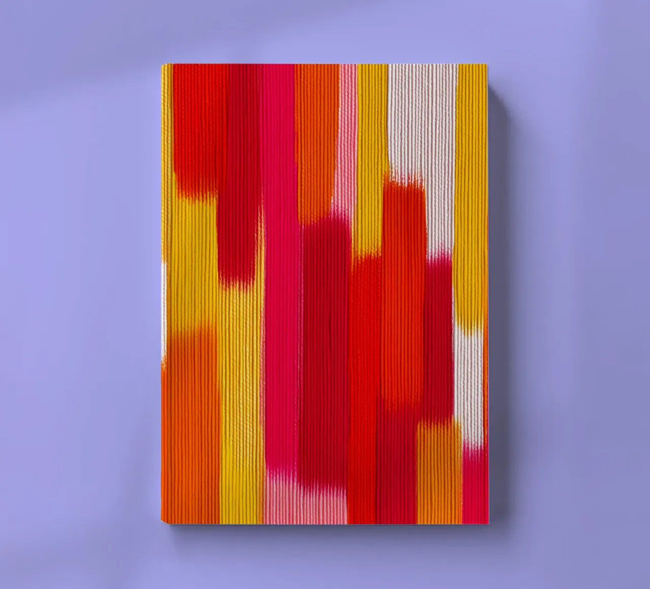 Abstract late summer | Solar stripe pattern notebook by Autofocus