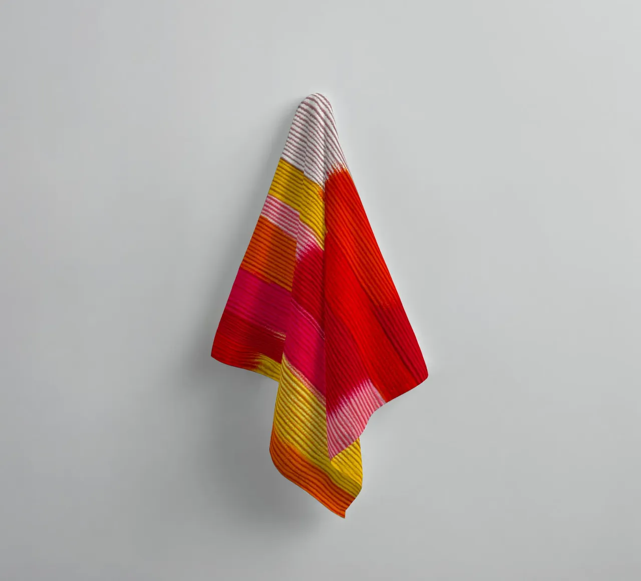 Abstract late summer | Solar stripe pattern towel by Autofocus