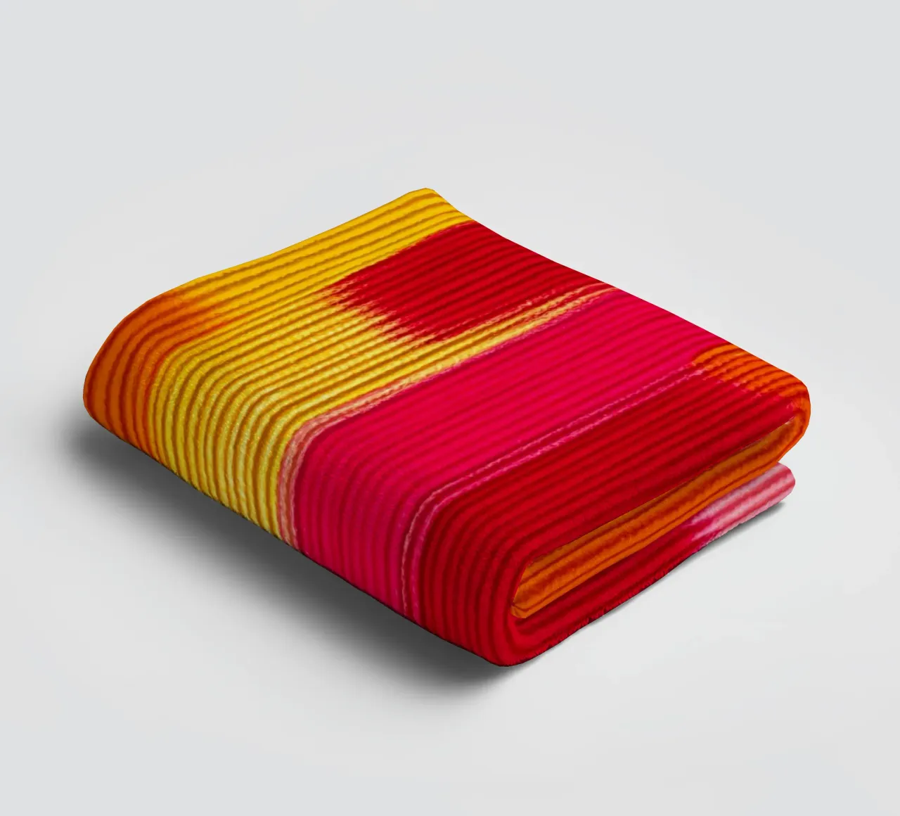 Abstract late summer | Solar stripe pattern towel by Autofocus