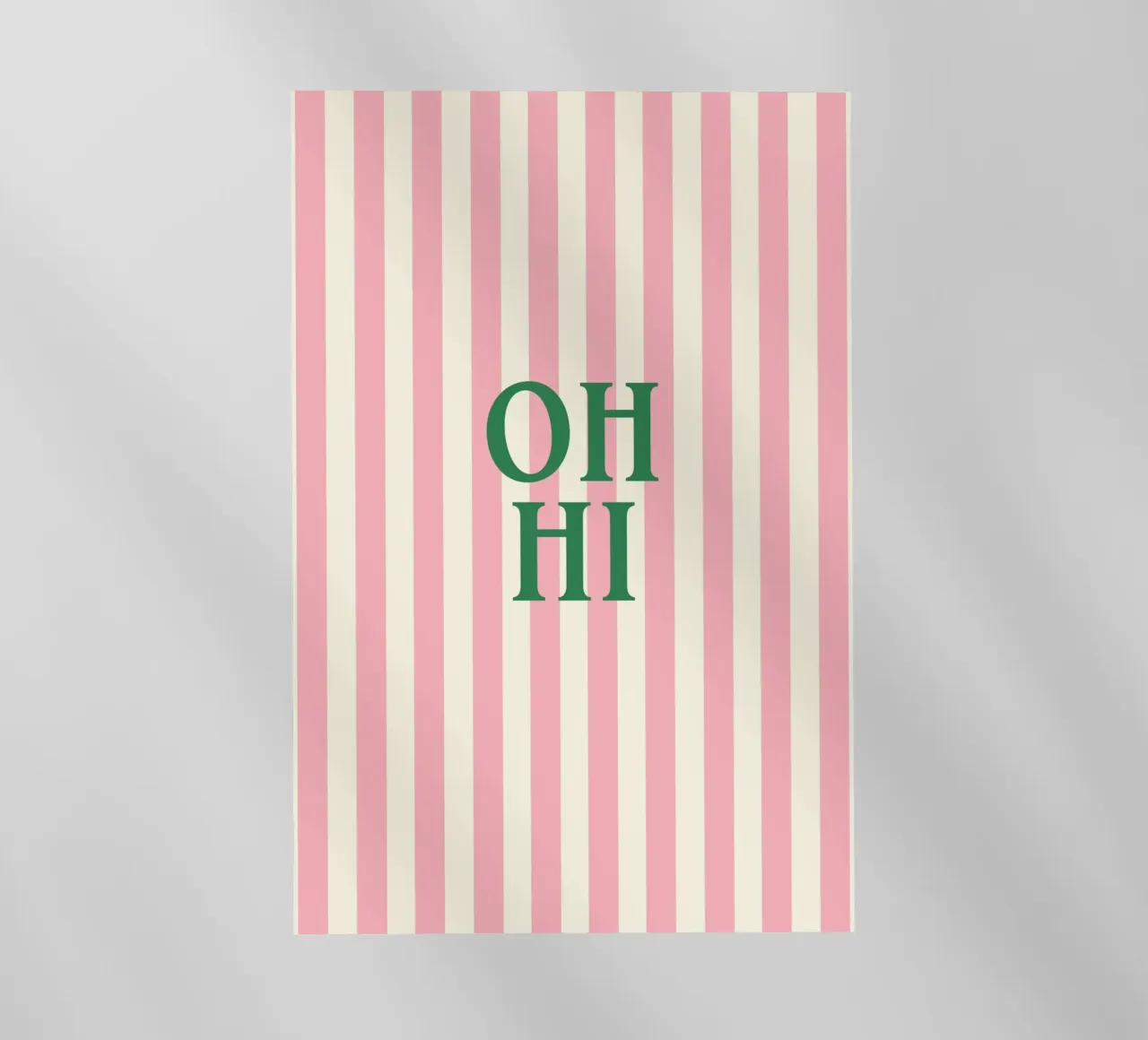 Oh Hi Playful Typography pellicola backlit da Attaboy Dsgn