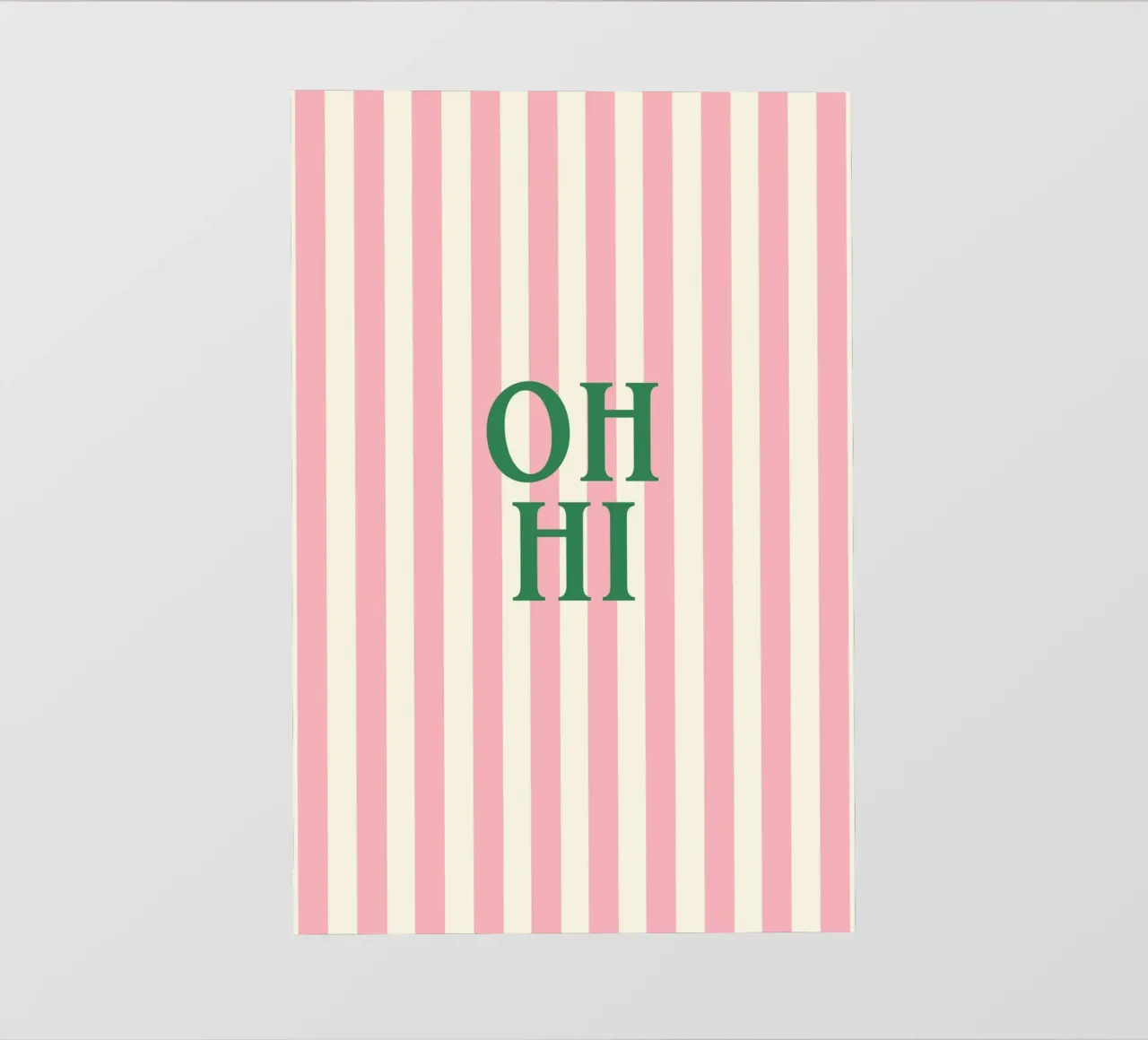 Oh Hi Playful Typography telo in pvc da Attaboy Dsgn
