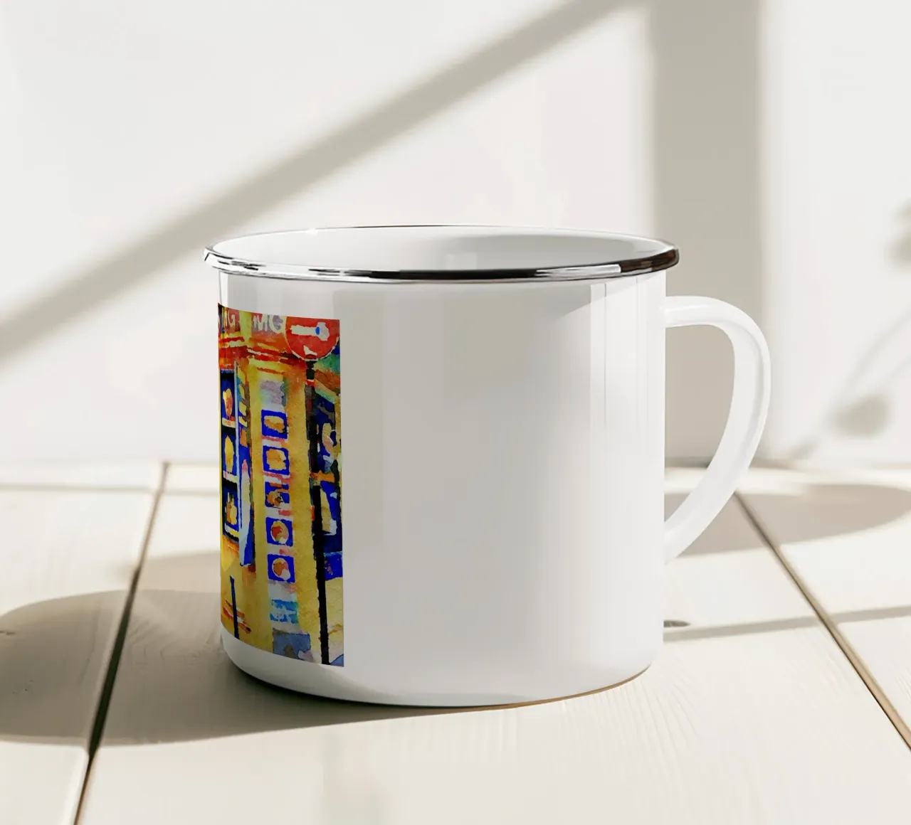 Parigi tazza in smalto da Massimo Frascogna