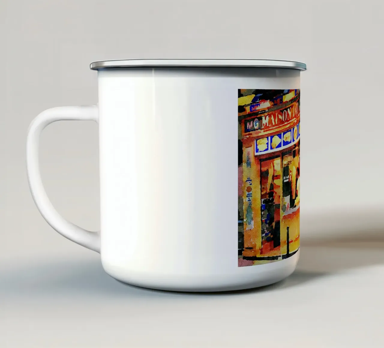 Parigi tazza in smalto da Massimo Frascogna