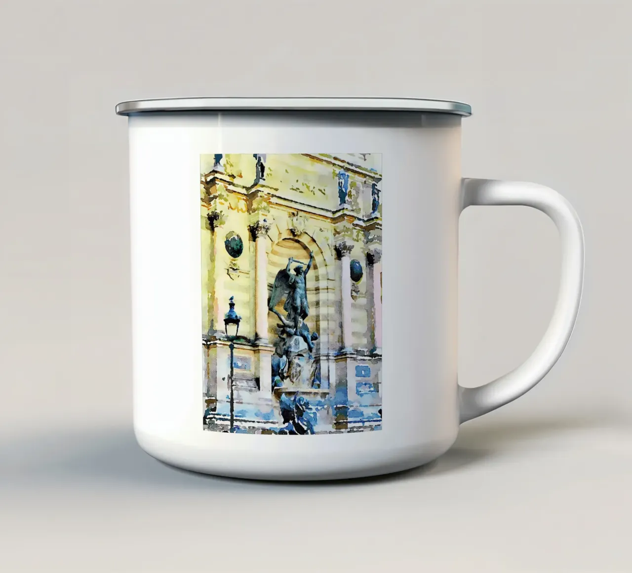 Parigi tazza in smalto da Massimo Frascogna